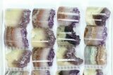 Lot: Amethyst Half Cylinder (For Pendants) - Pieces #83428-1